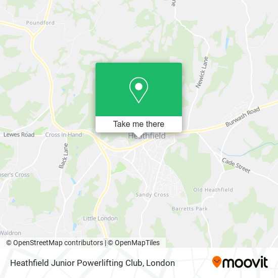 Heathfield Junior Powerlifting Club map