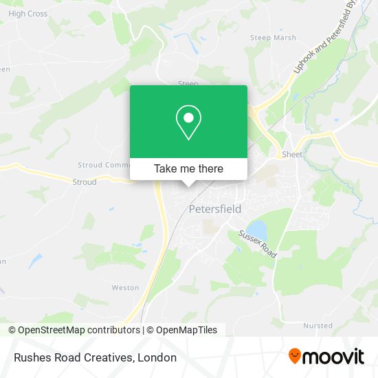 Rushes Road Creatives map