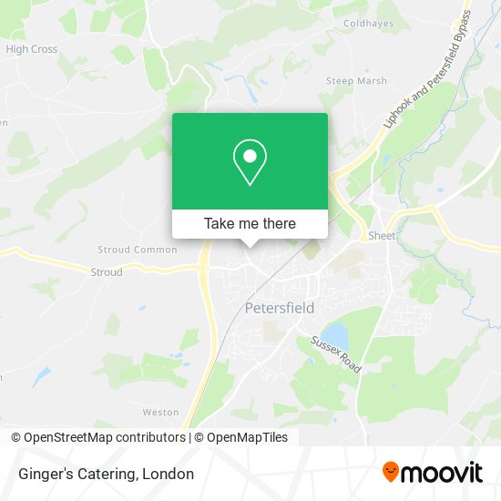 Ginger's Catering map