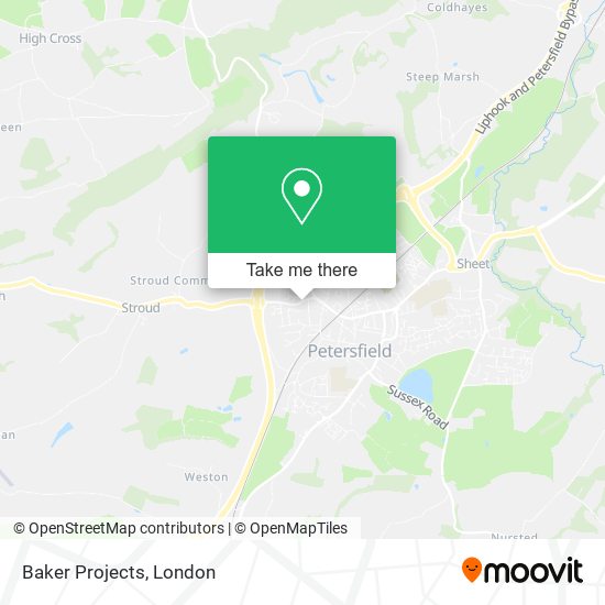 Baker Projects map