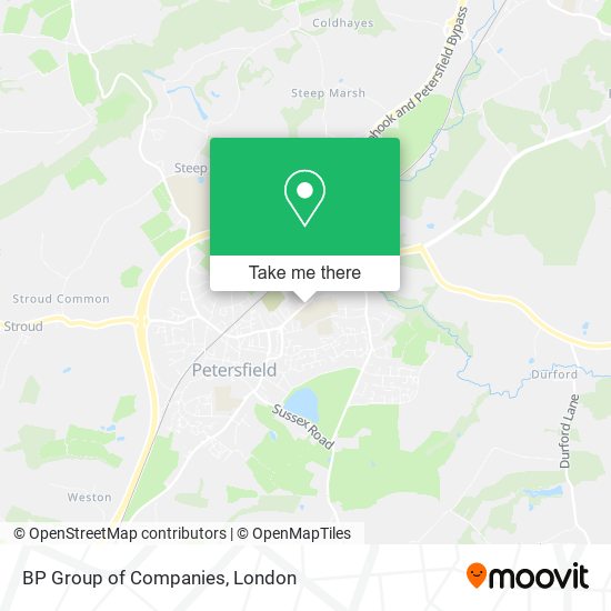 BP Group of Companies map