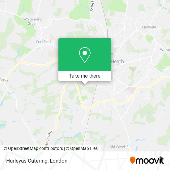 Hurleyas Catering map