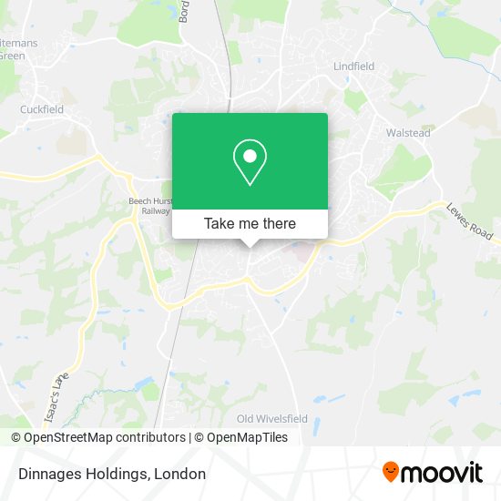Dinnages Holdings map
