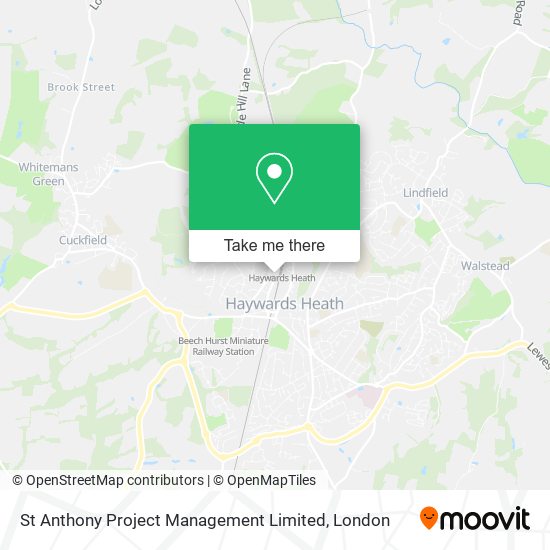 St Anthony Project Management Limited map
