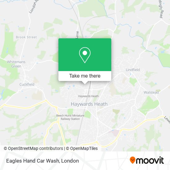 Eagles Hand Car Wash map