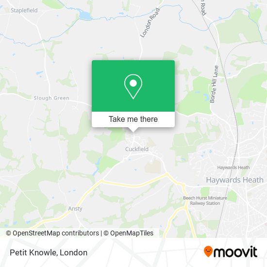 Petit Knowle map