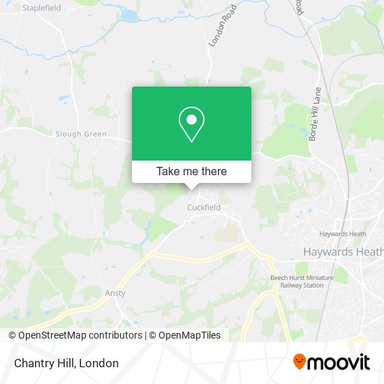 Chantry Hill map