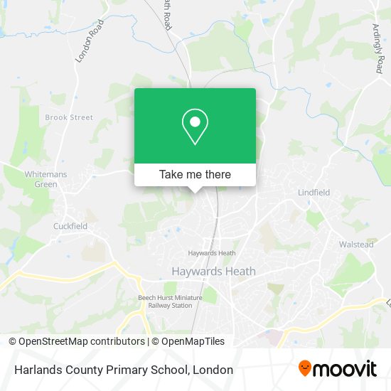 Harlands County Primary School map