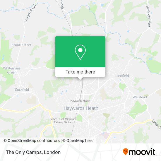 The Only Camps map