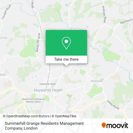 Summerhill Grange Residents Management Company map