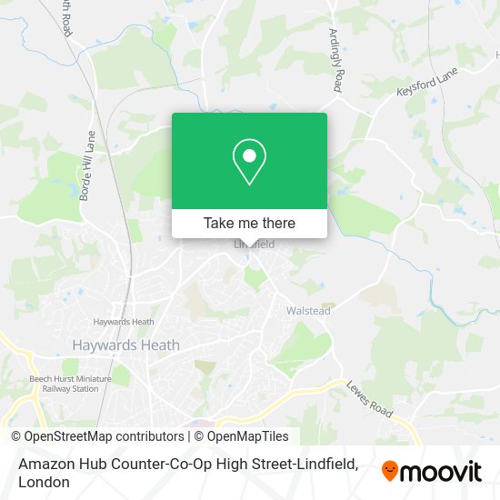 How to get to Amazon Hub CounterCoOp High StreetLindfield in Mid