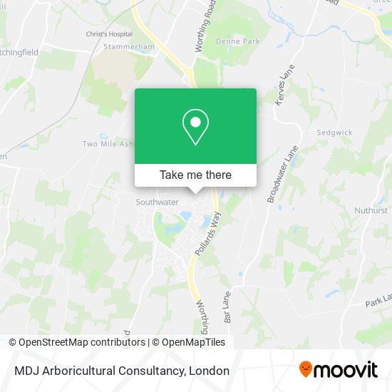 MDJ Arboricultural Consultancy map