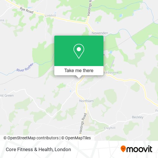 Core Fitness & Health map