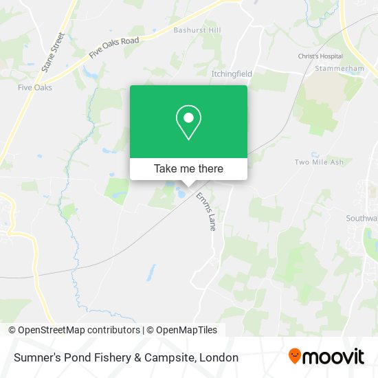 Sumner's Pond Fishery & Campsite map