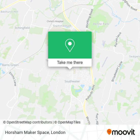 Horsham Maker Space map