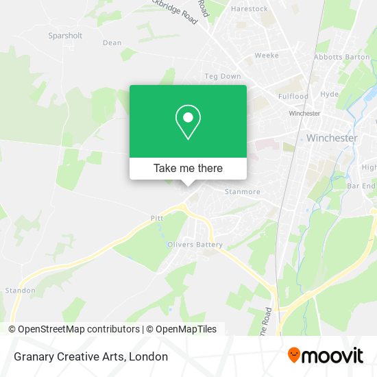 Granary Creative Arts map
