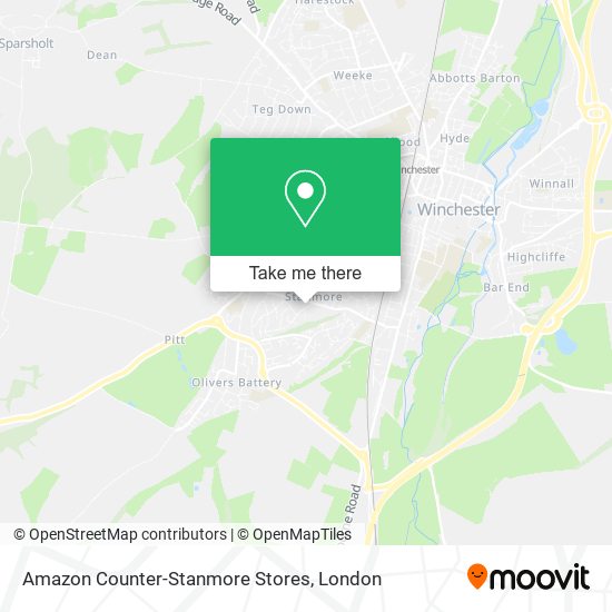 Amazon Counter-Stanmore Stores map