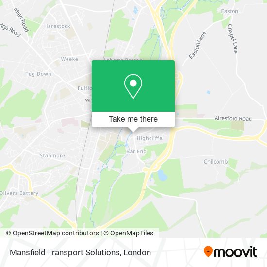 Mansfield Transport Solutions map