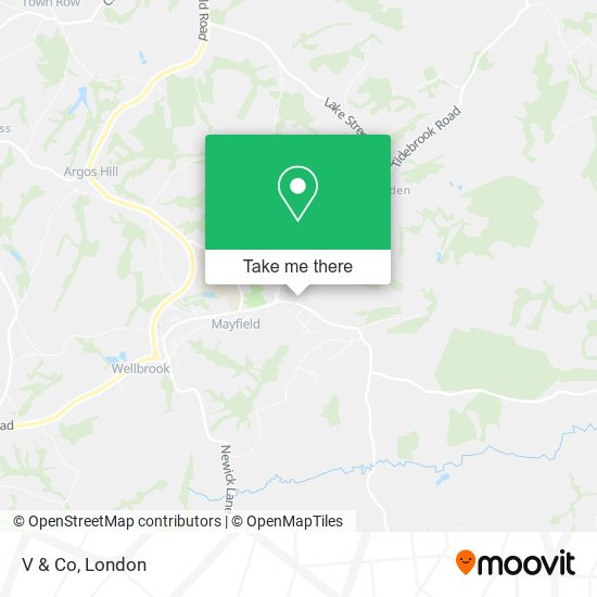 V & Co map