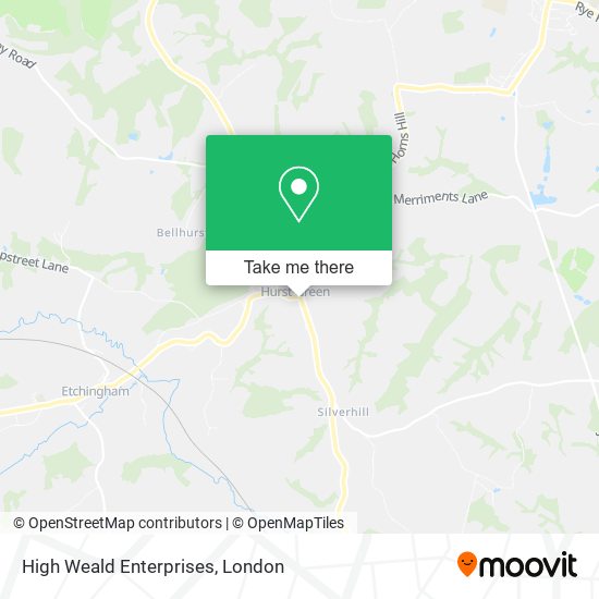 High Weald Enterprises map