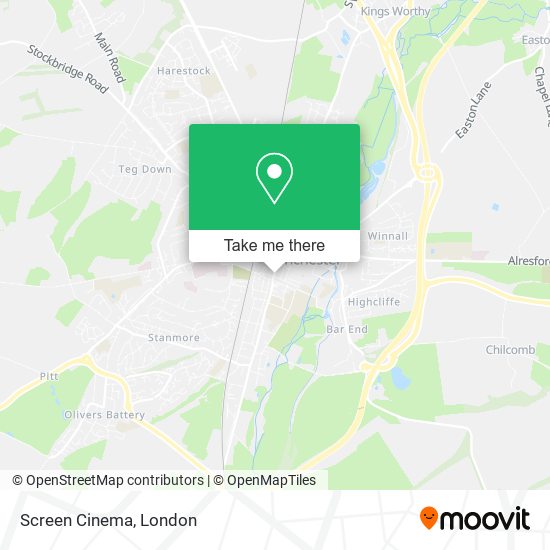 Screen Cinema map