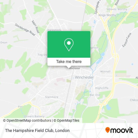 The Hampshire Field Club map