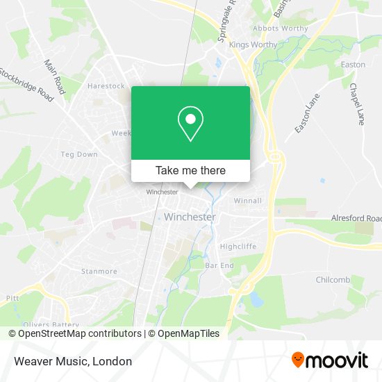 Weaver Music map