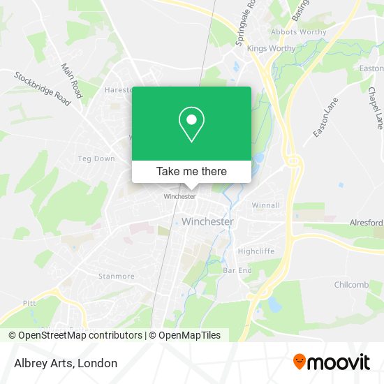 Albrey Arts map