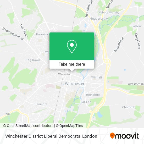 Winchester District Liberal Democrats map