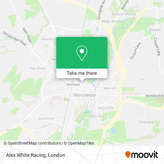 Alex White Racing map