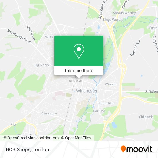HCB Shops map