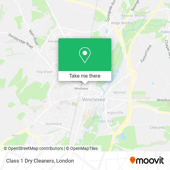 Class 1 Dry Cleaners map