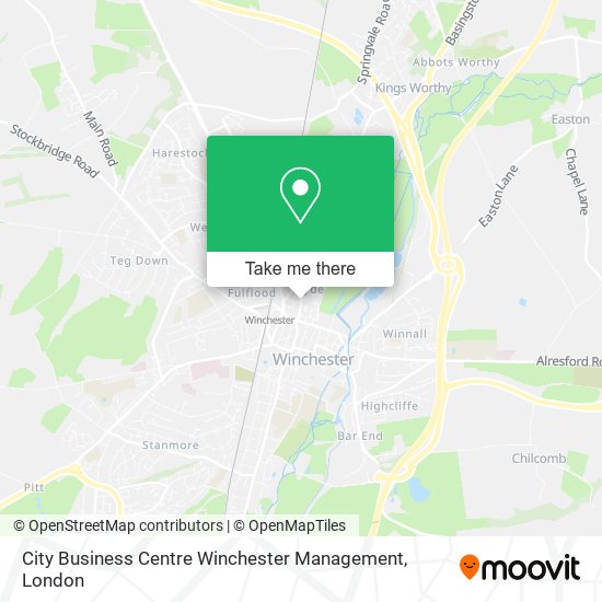City Business Centre Winchester Management map