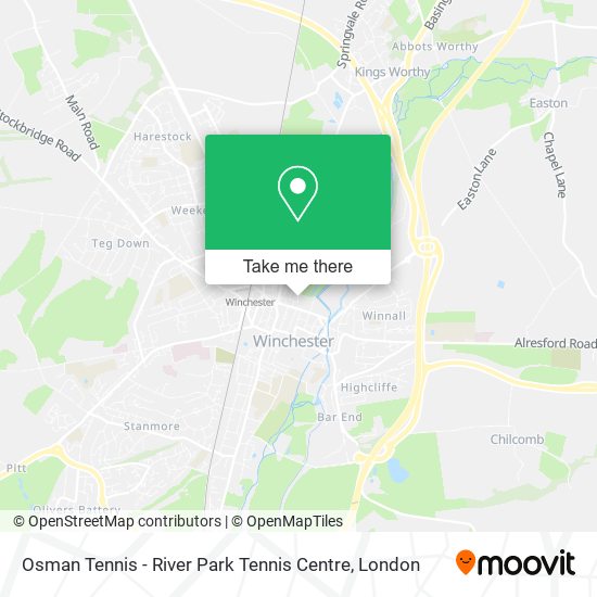 Osman Tennis - River Park Tennis Centre map