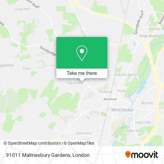 91011 Malmesbury Gardens map