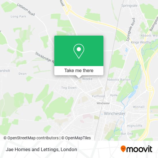 Jae Homes and Lettings map