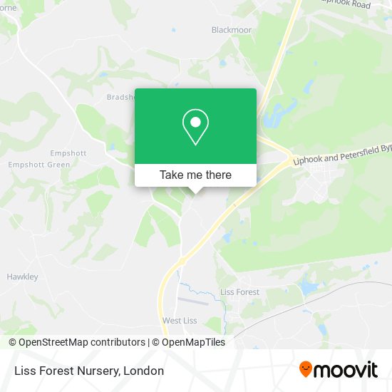 Liss Forest Nursery map