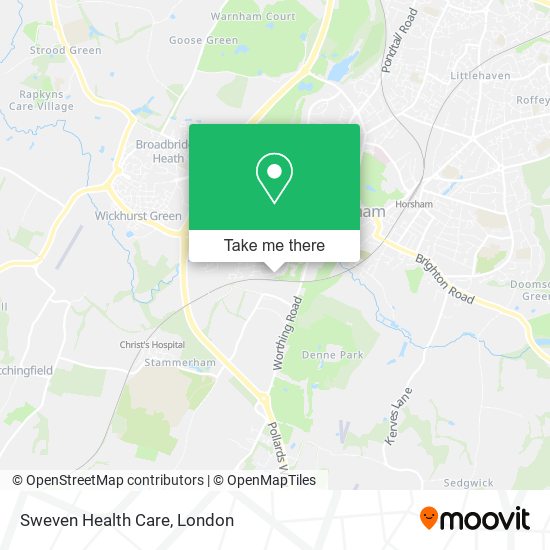 Sweven Health Care map