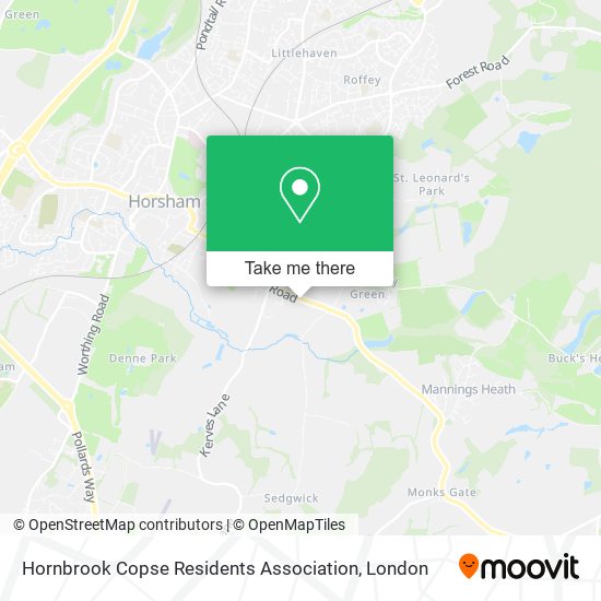 Hornbrook Copse Residents Association map