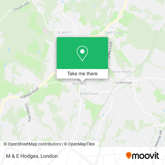 M & E Hodges map
