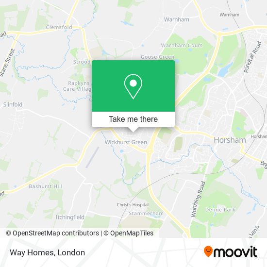 Way Homes map