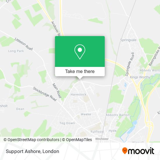 Support Ashore map