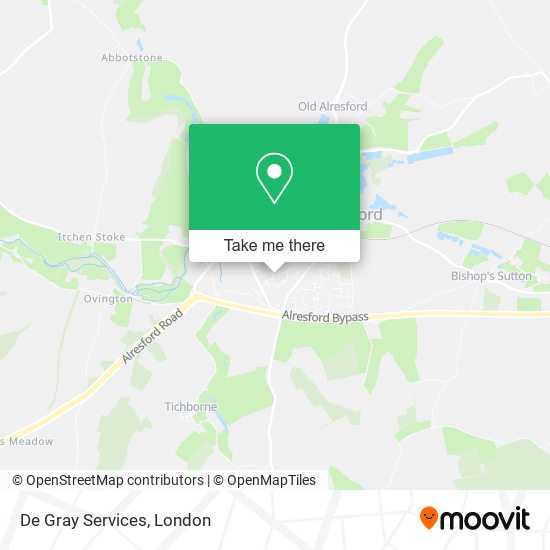 De Gray Services map