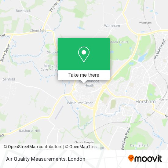 Air Quality Measurements map