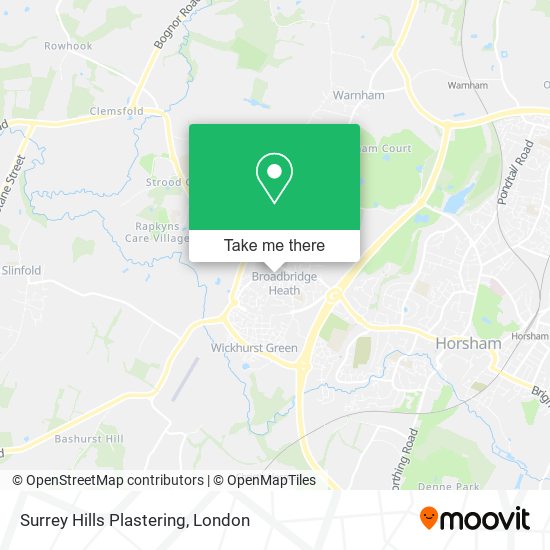 Surrey Hills Plastering map