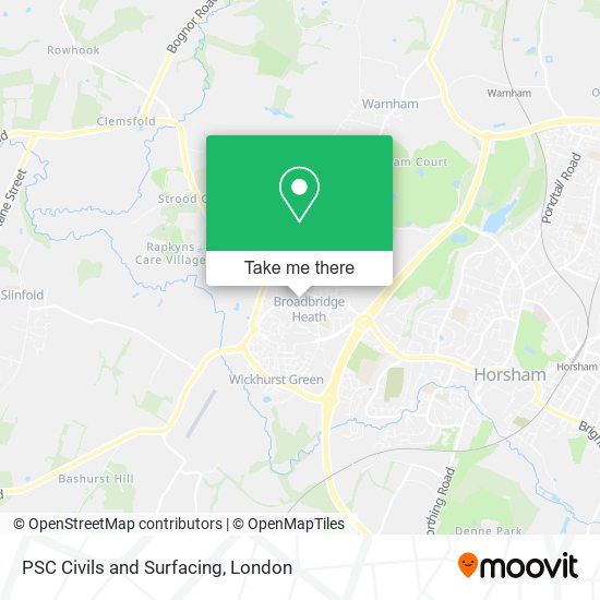 PSC Civils and Surfacing map