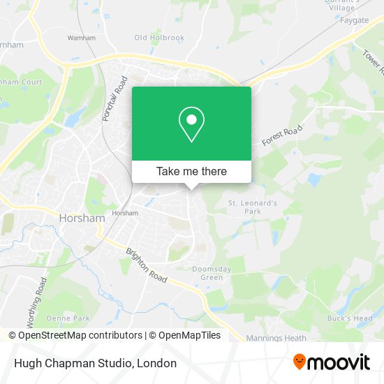 Hugh Chapman Studio map