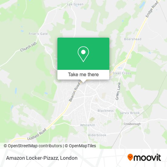 Amazon Locker-Pizazz map