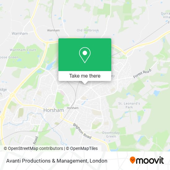 Avanti Productions & Management map