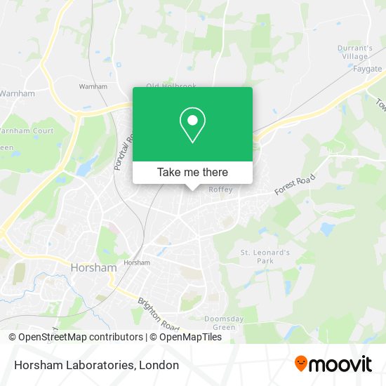 Horsham Laboratories map